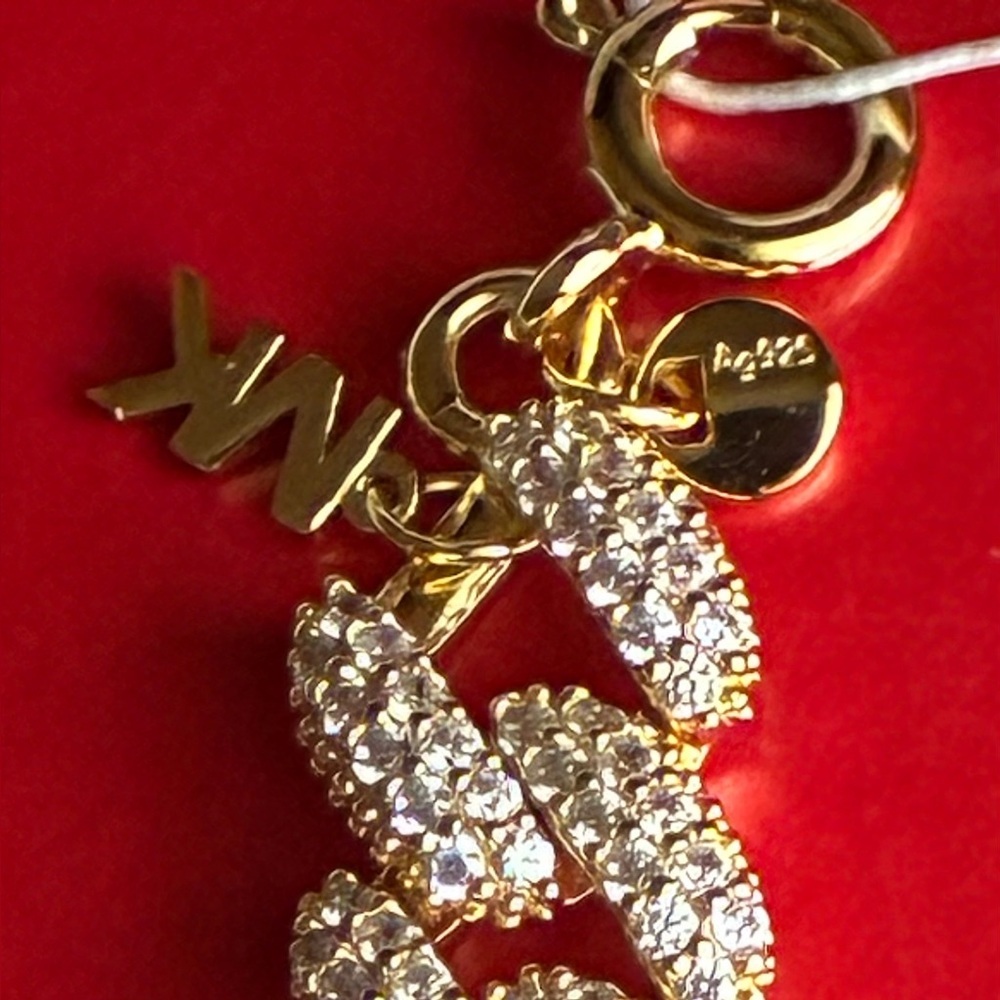 Michael Kors Gold Textured Bracelet, 925 Silver bracelet. - Picture 4 of 8
